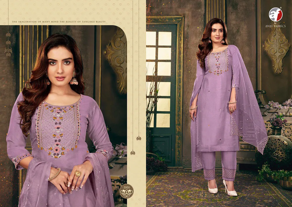 Vol 5 Dola by Af Shehnai Silk Kurti Pant With Dupatta Collection